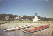 Kayaks on Prudence Point