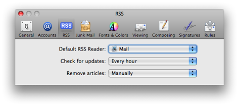 RSS Preferences
