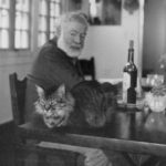Hemingway with cat