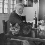 Hemingway with cat