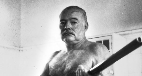 Hemingway with Shotgun