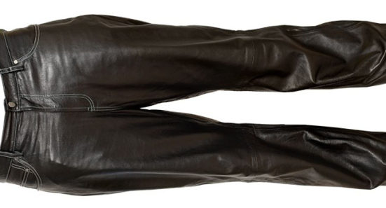 black leather pants