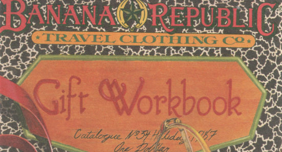 Banana Republic 1987 Holiday Gift Workbook